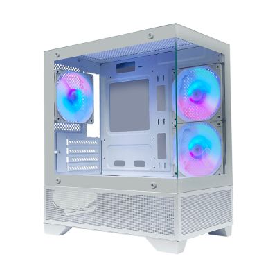 CUBE GAMING Ardent Black (3x ARGB Fan) - m-ATX PC Gaming Casing