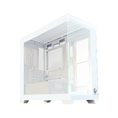 CUBE GAMING Glass White - m-ATX PC Gaming Casing