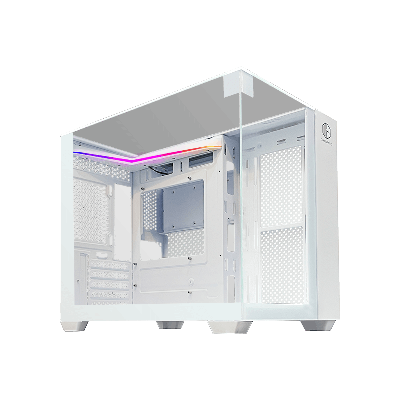 CUBE GAMING Licka White - m-ATX PC Gaming Casing