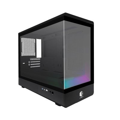 CUBE GAMING Quitoz Black (No Fan) - m-ATX PC Gaming Casing