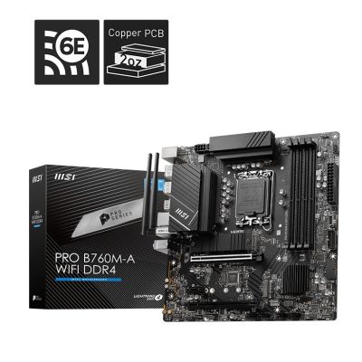 MSI PRO B760M-A WIFI DDR4 LGA1700 Motherboard